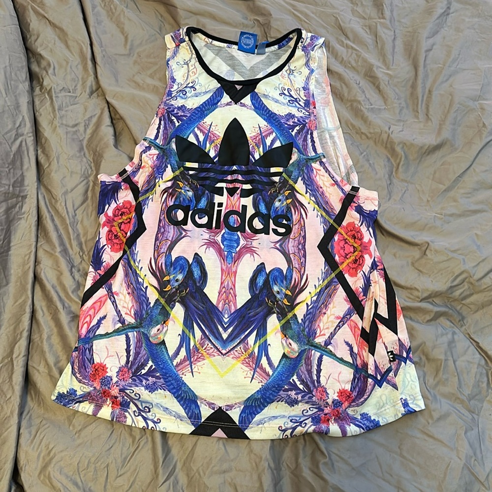 Adidas Originals Tank birds and flowers
